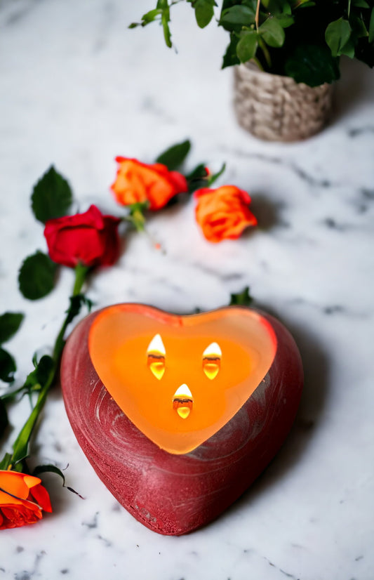 3-Wick 6 oz Heart Candle